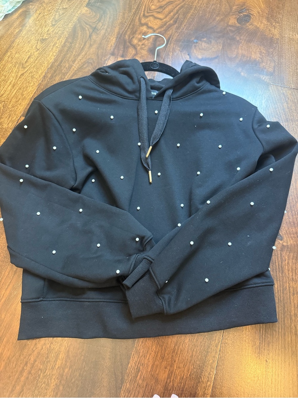 Generation Love faux Pearl-Embellished Hooded Sweatshirt XS